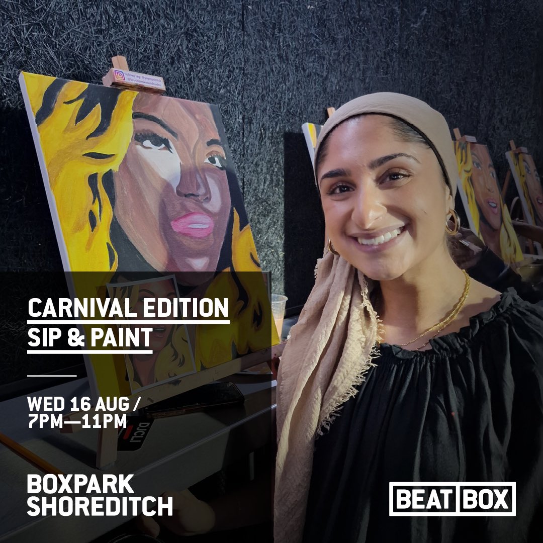 boxpark's tweet photo. WEATHERS HEATING UP: 

TUE: @freddiejoon // Romzy Music
WED: @popnpaintuk 
THU: Post Work Pop Party // @BaileLDN
FRI: @FreeYardEvents  
SAT: The Anti Brunch // @CoorsBeer Saturday Sessions
SUN: Dr Soloman Sax // Amapiano Terrace Party

For more info &amp; tickets, link in bio! 😁 https://t.co/jPJ9nukuWu