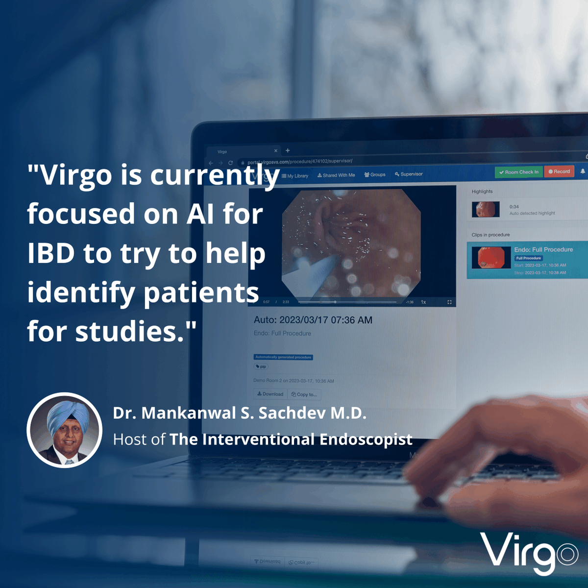 Virgo (@virgosvs) on Twitter photo Have you heard <a href="/sachdevmd/">Mankanwal Sachdev, MD FASGE</a>'s new podcast, "The Interventional Endoscopist"?
Listen here to learn why AI is vital for the future of GI!
#AI #clinicaltrials #endoscopy
rb.gy/crfys Have you heard <a href="/sachdevmd/">Mankanwal Sachdev, MD FASGE</a>'s new podcast, "The Interventional Endoscopist"?
Listen here to learn why AI is vital for the future of GI!
#AI #clinicaltrials #endoscopy
rb.gy/crfys