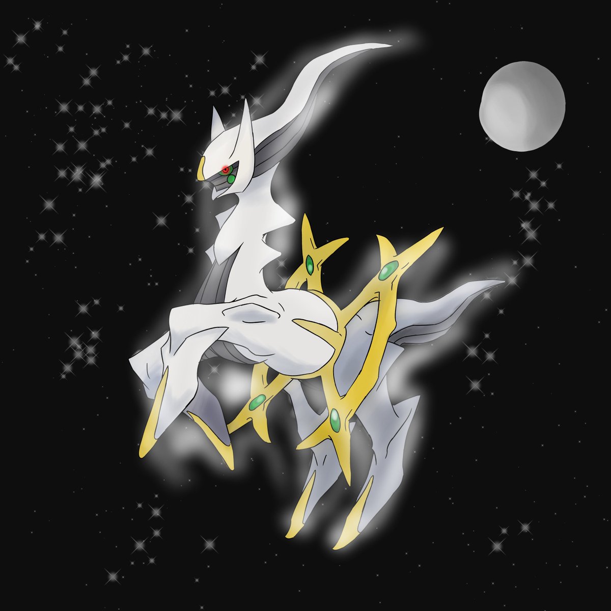 ticodrawer's tweet photo. 阿爾宙斯 https://t.co/gfENFuiJ2M