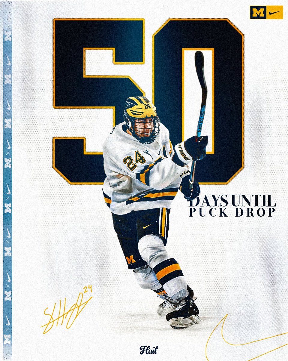 umichhockey's tweet photo. 50 Days Until Hockey
#GoBlue〽️ https://t.co/ZSOQWQprZU