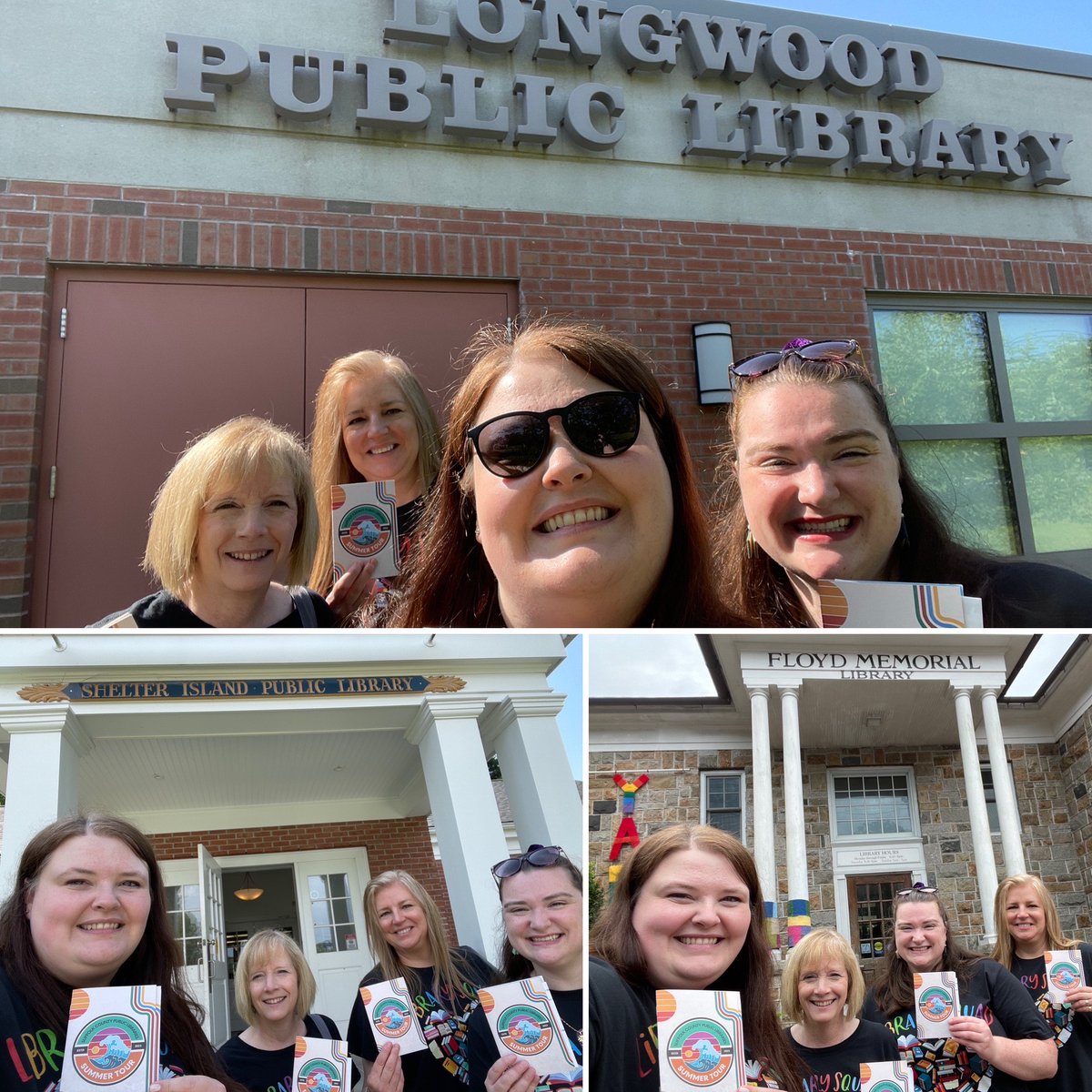 Escml's tweet image. Our staff &quot;Suffolk Library Summer Tour Squad&quot; recently ventured out east &amp;amp; to the North Fork to several more libraries! 😎 This makes their total 28 libraries!!!

#SuffolkLibraryTour #SummerLibraryTour23 @livebrary