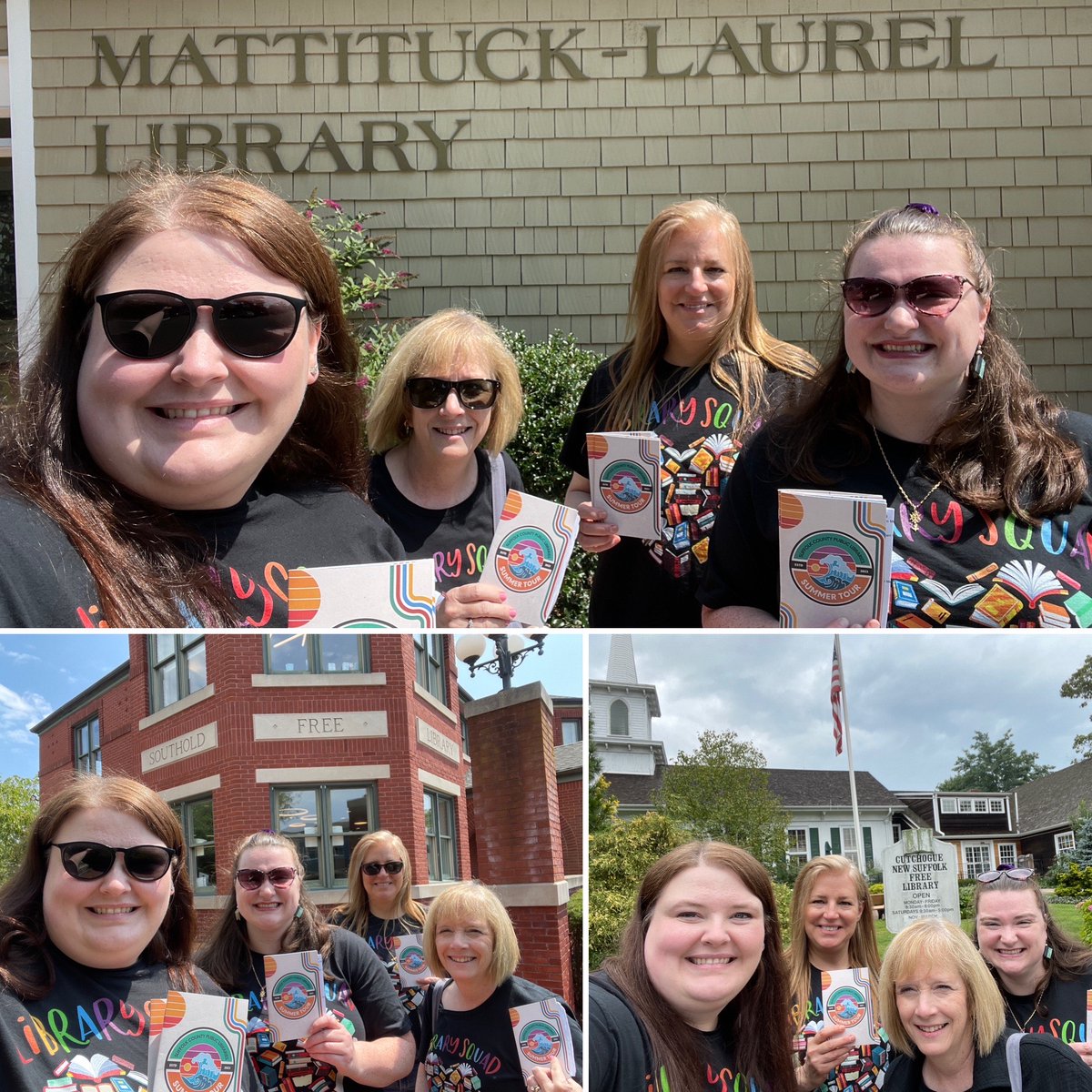 Escml's tweet image. Our staff &quot;Suffolk Library Summer Tour Squad&quot; recently ventured out east &amp;amp; to the North Fork to several more libraries! 😎 This makes their total 28 libraries!!!

#SuffolkLibraryTour #SummerLibraryTour23 @livebrary