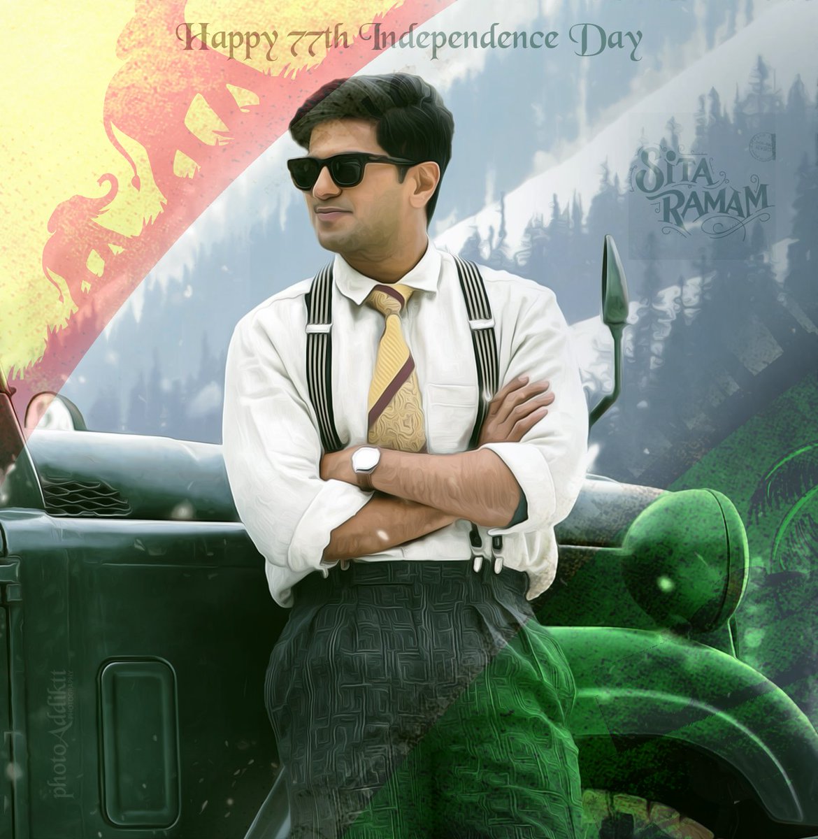 photoAddiktt's tweet photo. Fan tribute No-3 on the occasion of #77thIndependenceDay ๐ฎ๐ณ
Remembering our beloved soldier Lt. Ram garu ๐ซก๐ฅบ๐
@dulQuer @hanurpudi
#LtRam #Timeless #immortal #dulquersalmaan #patriotic #soldier #SitaRamam #1YearOfSitaRamam https://t.co/D1sTV9Ateq