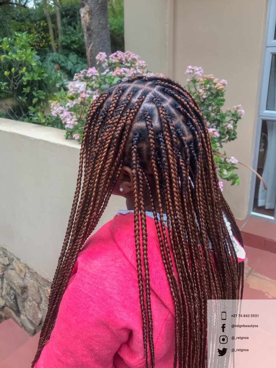 _reignsa's tweet photo. Knotless braids in small width and classic length 🥰

✨R630✨ incl hairpiece 

 📞076 843 5931
📍Bryanston | Cosmo City | Randburg | Fourways | Sandton | Rosebank | North Riding | Carlswald 

Our prices include the price of the hairpiece.

#GirlTalkZA https://t.co/2DRqGvdFTX