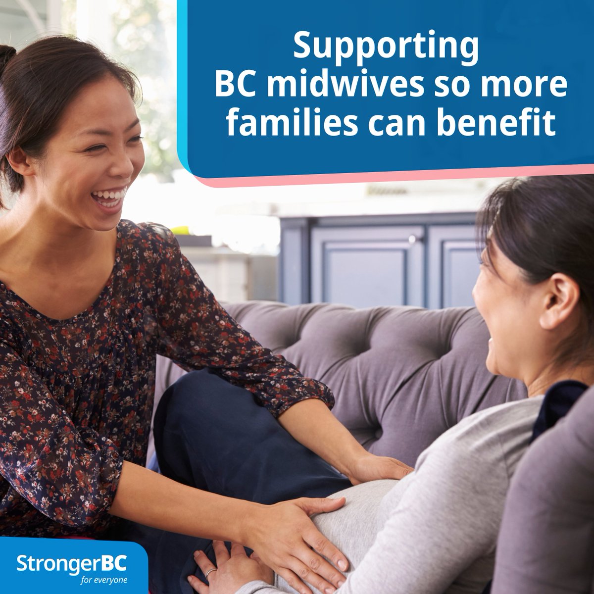 Midwives provide care for pregnant people & families. Demand for these services is growing in BC, including in rural & remote areas. Midwives will benefit from higher wages for their work & a new comprehensive health benefits package. Thank you @bcmidwives