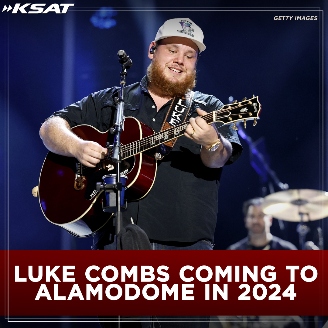 Country music icon Luke Combs will be in San Antonio next May as part of his upcoming Growin’ Up and Gettin’ Old Tour.
Combs will be performing at the Alamodome on May 10 and 11.
#linkinbio for details on how to get tickets 🎟️