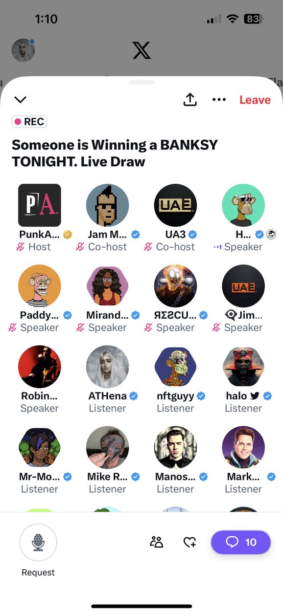 Surrounded by friends in an awesome spaces is the best feeling ever!

Someone’s winning a #Banksy and that someone is going to be me!

LFG <a href="/punkapeproject/">PXNKAP3</a> and <a href="/ua3art/">UA3art</a> and <a href="/OCBalpha/">OnChain Buccaneers</a>