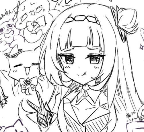 このシオンちゃん描いたよ～✏️ 