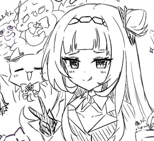 このシオンちゃん描いたよ～✏️ 