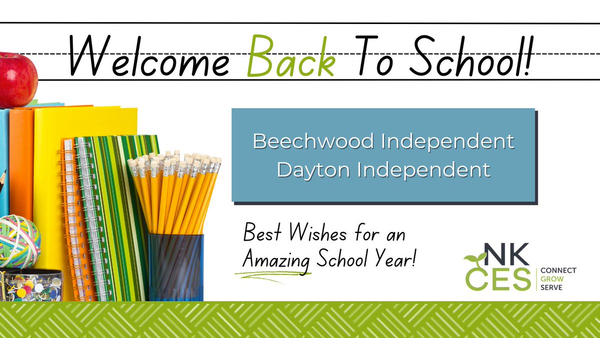 Happy 1st day of school to our friends at Beechwood Independent Schools and Dayton Independent School District!
#ConnectGrowServe