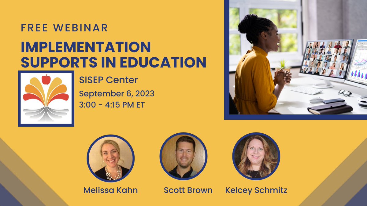 Exciting News for Educators! Join Our FREE #Webinar on Implementation Supports in Education! You can learn more about the need for #implementation specialists in #education and the impact #ImpPractice can have on your work. Register: unc.zoom.us/meeting/regist…