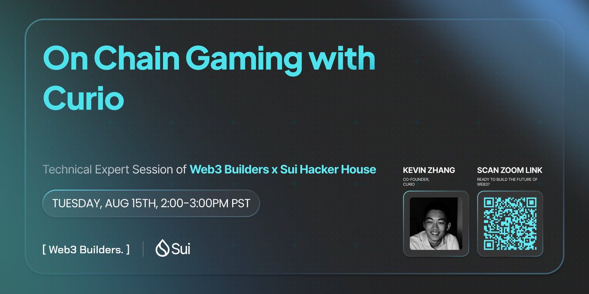 Join us this Tuesday to learn about on-chain gaming with <a href="/kzdagoof/">Kevin Z</a> ! 🔗 Curio is pioneering a new kind of multiplayer game where players have a say in how the world operates, from crafting new constitutions to inventing unique trading systems. 🎮🌍 Built entirely on the