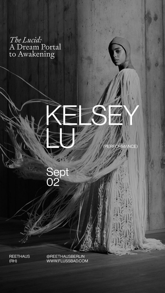 Performing in Berlin at the brand new performance space, Reethaus September 2, 2023 flussbad.com/event/kelsey-l…