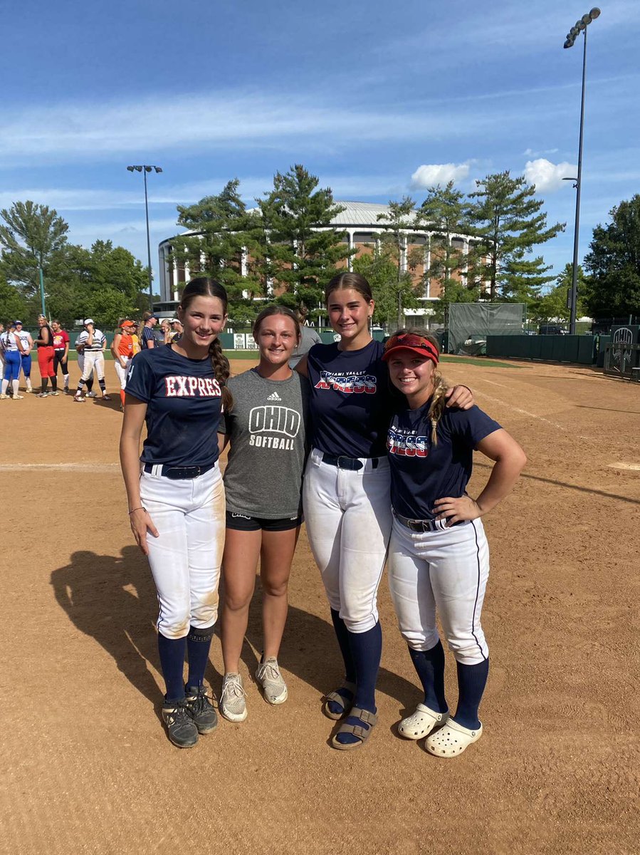Had a great time at the Ohio University Softball camp this week! Learned a lot and loved the campus. Thanks to <a href="/Hall_J_4/">Jenna Hall</a> <a href="/DarrickBrown23/">Darrick Brown MPM</a>. It was great to reconnect with <a href="/BelleHummel/">Belle Hummel</a> as well!