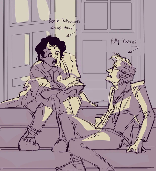 Muriel Inspector constable !! and a scene of drinking Buddies and Diaries #GoodOmens2 #GoodOmens 