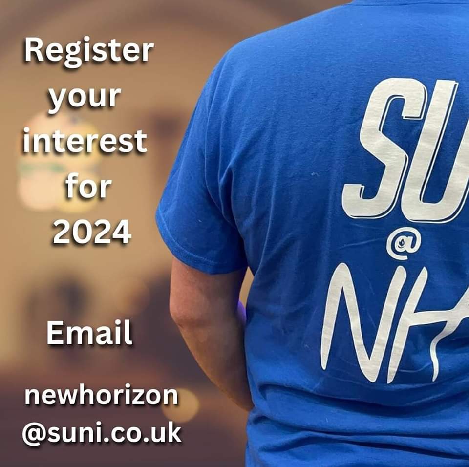 If you would be interested in serving on the SU @ New Horizon Team at <a href="/newhorizonni/">New Horizon</a>  2024, you can register your interest by emailing newhorizon@suni.co.uk and we will be in touch in early 2024 when SU applications open.

#Extraordinary #NH24 #SUatNewHorizon
