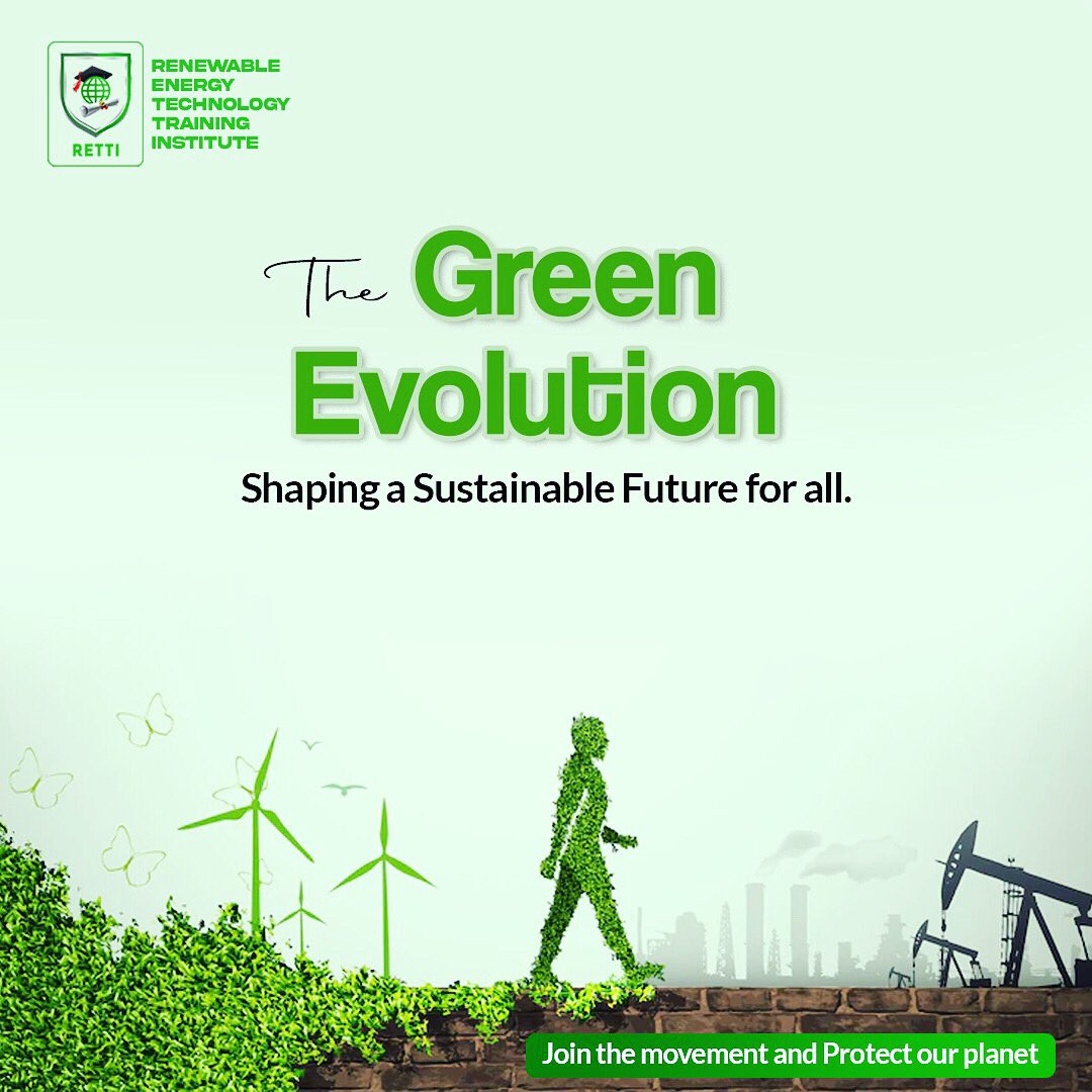 RETTInstitute's tweet photo. From small steps to giant leaps, the Green Evolution is our path to a cleaner, greener future. Join the movement for a sustainable tomorrow. 🌍🌿
#GreenEvolution #ClimateAction #Sustainability https://t.co/Vp8rqc5FZc