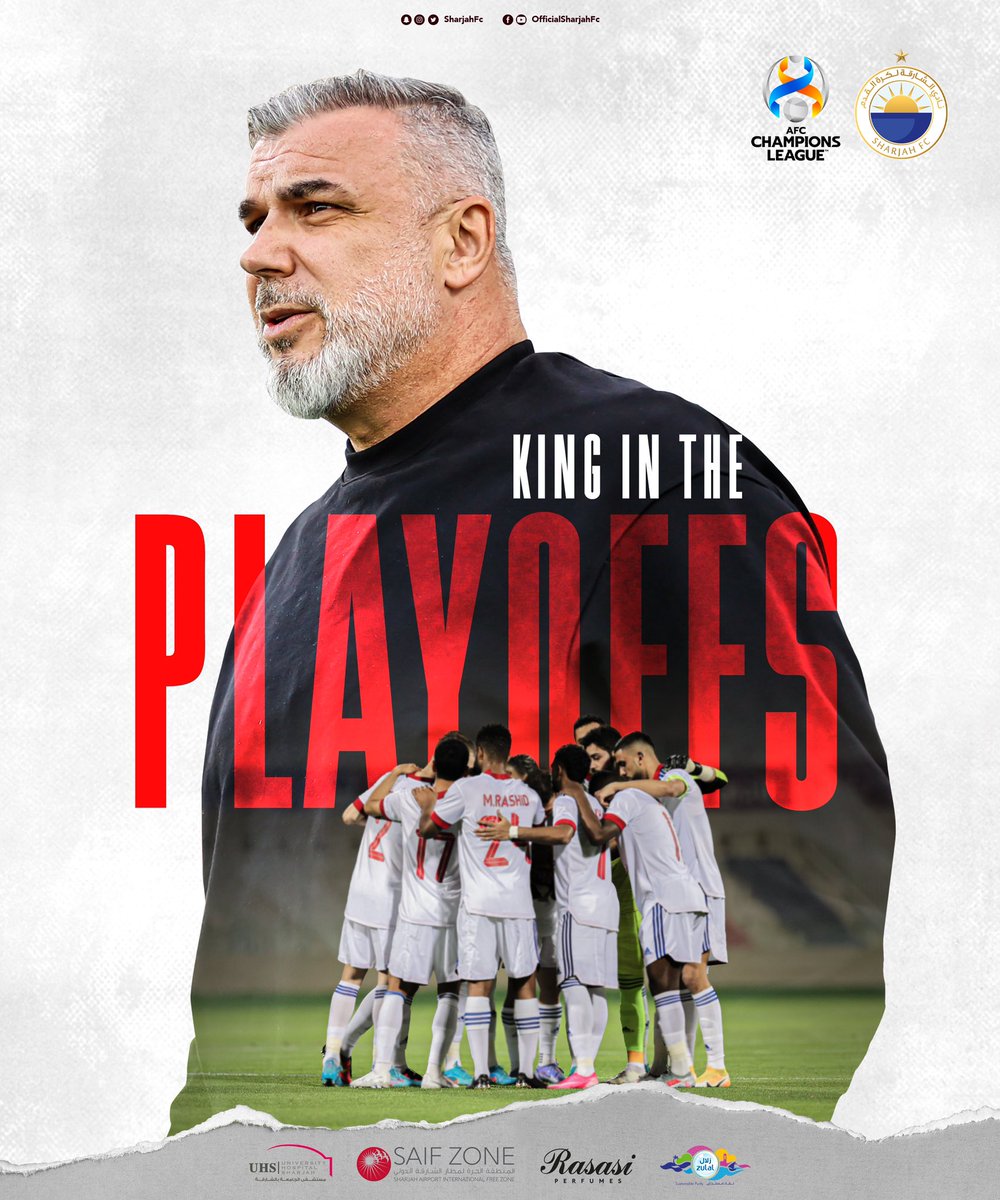 المـ👑ـلك إلى الملحـق الآسيـوي 🔝💪🏼

ثنائية " لوان بيريرا " تقود الشارقة لمواجهة فريق تراكتور الإيراني يوم 22 من الشهر الجاري ضمن الدور الإقصائي المؤهل لمرحلة المجموعات من منافسات #دوري_أبطال_آسيا 🏆 

#نادي_الشارقة