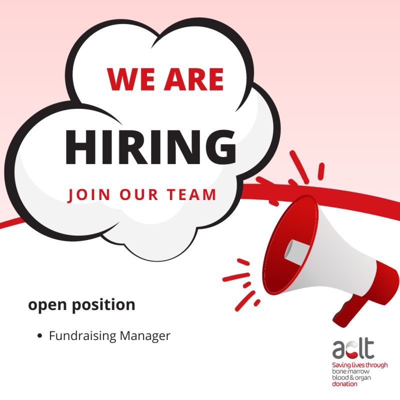 acltcharity's tweet photo. We are hiring! Head to the link below to learn more about our Fundraising Manager role.
https://t.co/U6gtHvoSPh
Please share this post
#werehiring #fundraisingmanager https://t.co/Dh95s9wyJJ