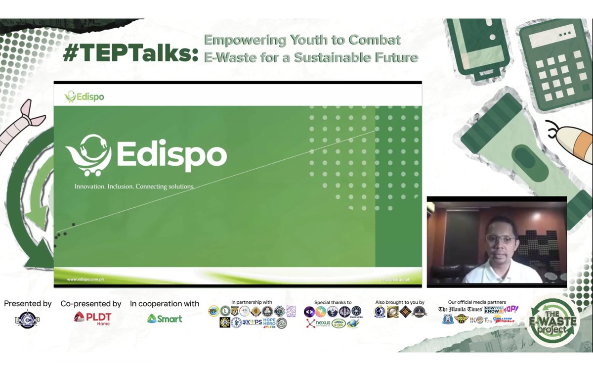 theewasteprojph's tweet photo. ✨ #TEPTalks: Empowering Youth to Combat E-Waste for a Sustainable Future ✨

A heartfelt 𝗧𝗛𝗔𝗡𝗞 𝗬𝗢𝗨 to all the incredible participants, speakers, and supporters who made our webinar on empowering youth to combat e-waste an outstanding success! 🙌📚🌍

#TEPYear11 https://t.co/EOLAE75jOD
