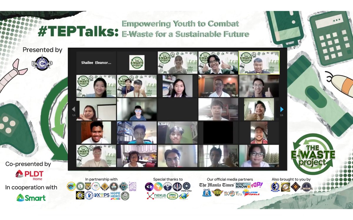 theewasteprojph's tweet photo. ✨ #TEPTalks: Empowering Youth to Combat E-Waste for a Sustainable Future ✨

A heartfelt 𝗧𝗛𝗔𝗡𝗞 𝗬𝗢𝗨 to all the incredible participants, speakers, and supporters who made our webinar on empowering youth to combat e-waste an outstanding success! 🙌📚🌍

#TEPYear11 https://t.co/EOLAE75jOD