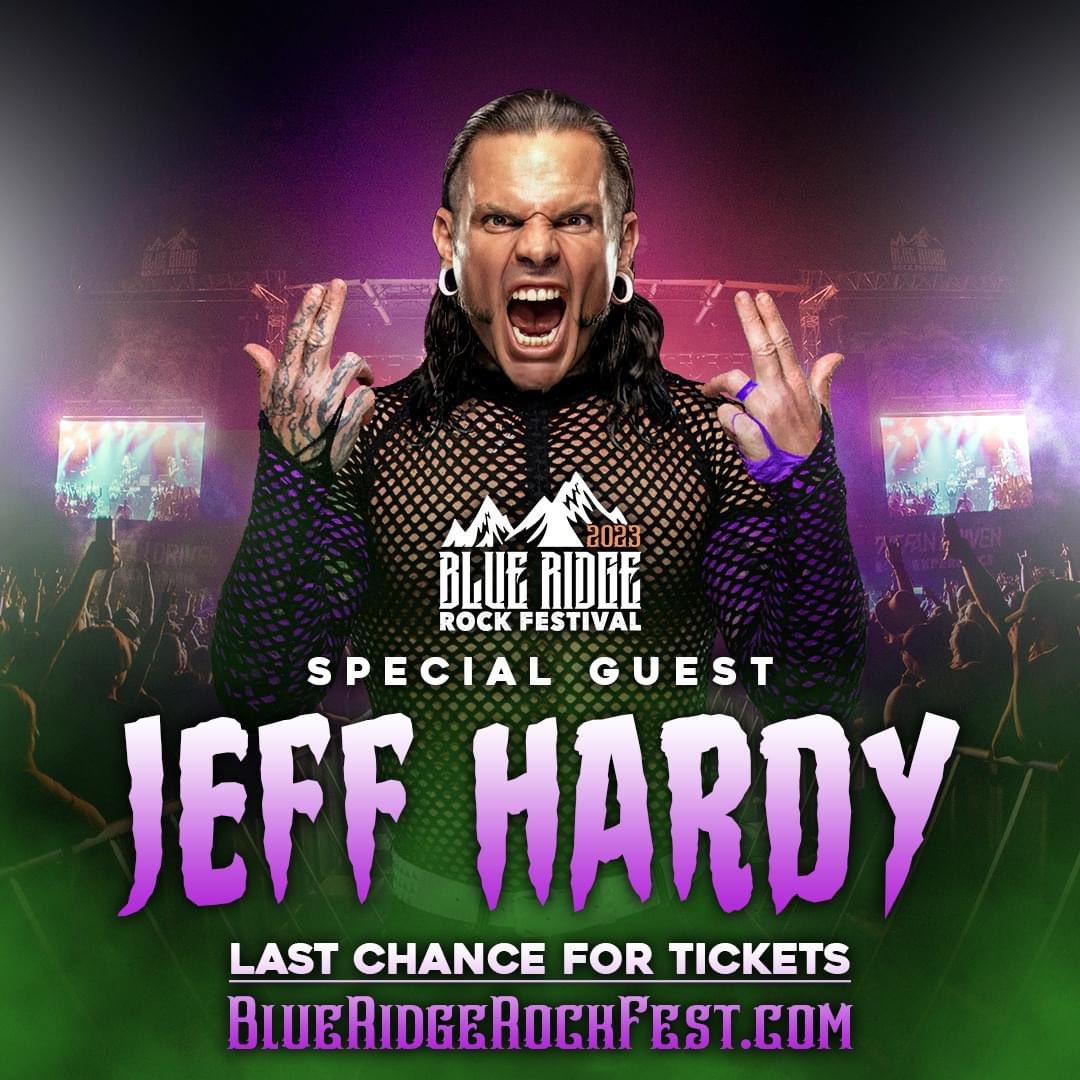 SPECIAL GUEST ANNOUNCEMENT: <a href="/JEFFHARDYBRAND/">#BrotherNero DELETED</a>. Considered as One of the Greatest Wrestlers of All-Time, the high-flying, charismatic enigma JEFF HARDY is coming to the Biggest Rock &amp; Metal Party in America! He is a 6x World Champion, 21x Tag Team Champion with Matthardybrand (The