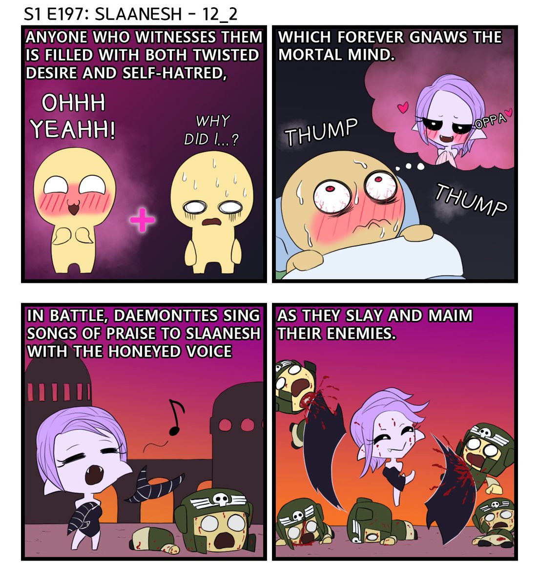 DongGoolTroll's tweet photo. 40k Lore Comics: Slaanesh - 12
#daemonettes #Slaanesh #demongirls #40klore #40k #warhammer40000 https://t.co/LhbkwC4EKm