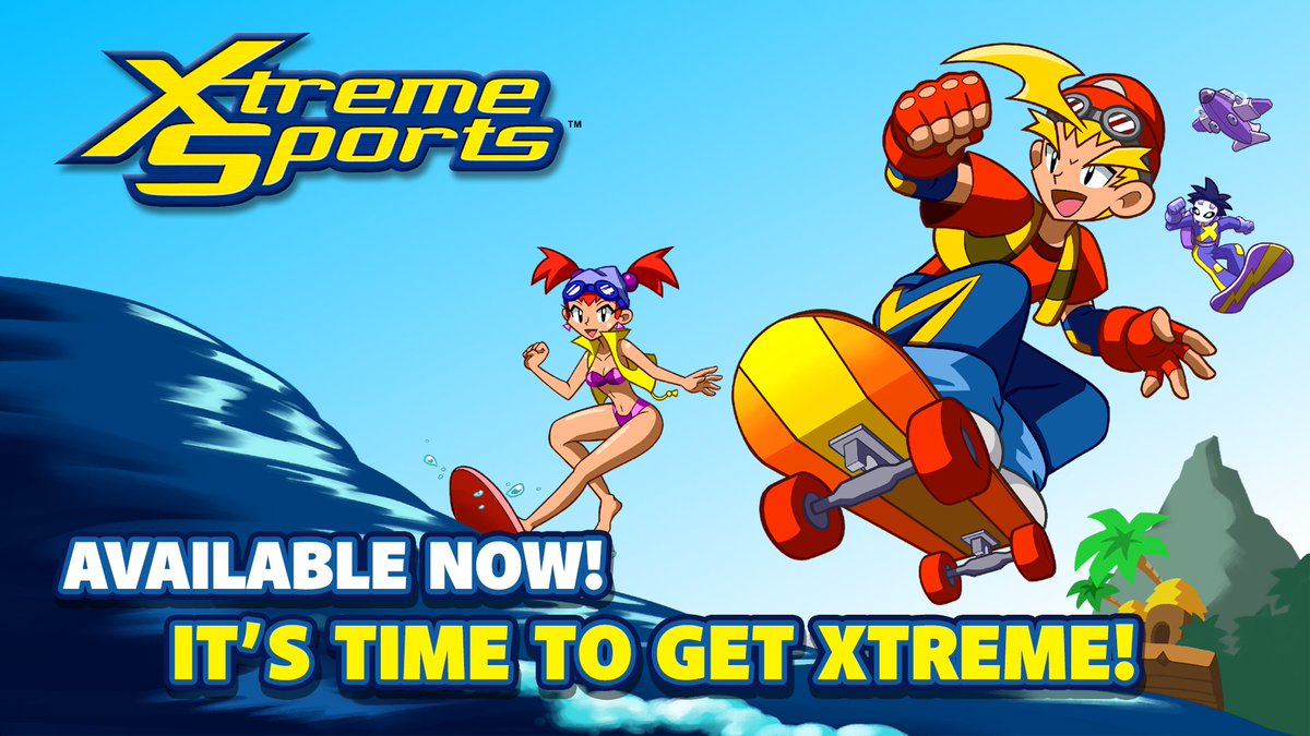 WayForward's tweet photo. Are you XTREME enough? To celebrate today's launch, we're giving away 3 digital codes for Xtreme Sports on Switch! To enter: follow, retweet, and reply with #TotallyXTREME for a random chance to win. Giveaway ends today, 8/15, at 6PM Pacific. Winners will be contacted by DM. https://t.co/BdzVe0arLJ