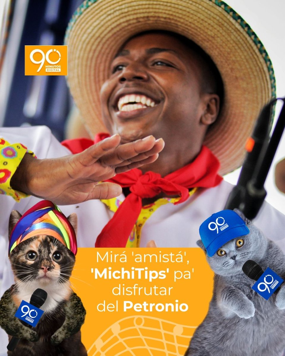 Noti90Minutos's tweet photo. #Cultura90 El Petronio Álvarez es pa' todos 🎉 y si querés disfrutar al máximo el sabor del Pacífico, te dejo estos #Michitips 🐈 pa' que te 'sabrosees' el festival de música más importante de mi tierrita 🇨🇴.
HILO🧵 https://t.co/3P7UaN8Fu5