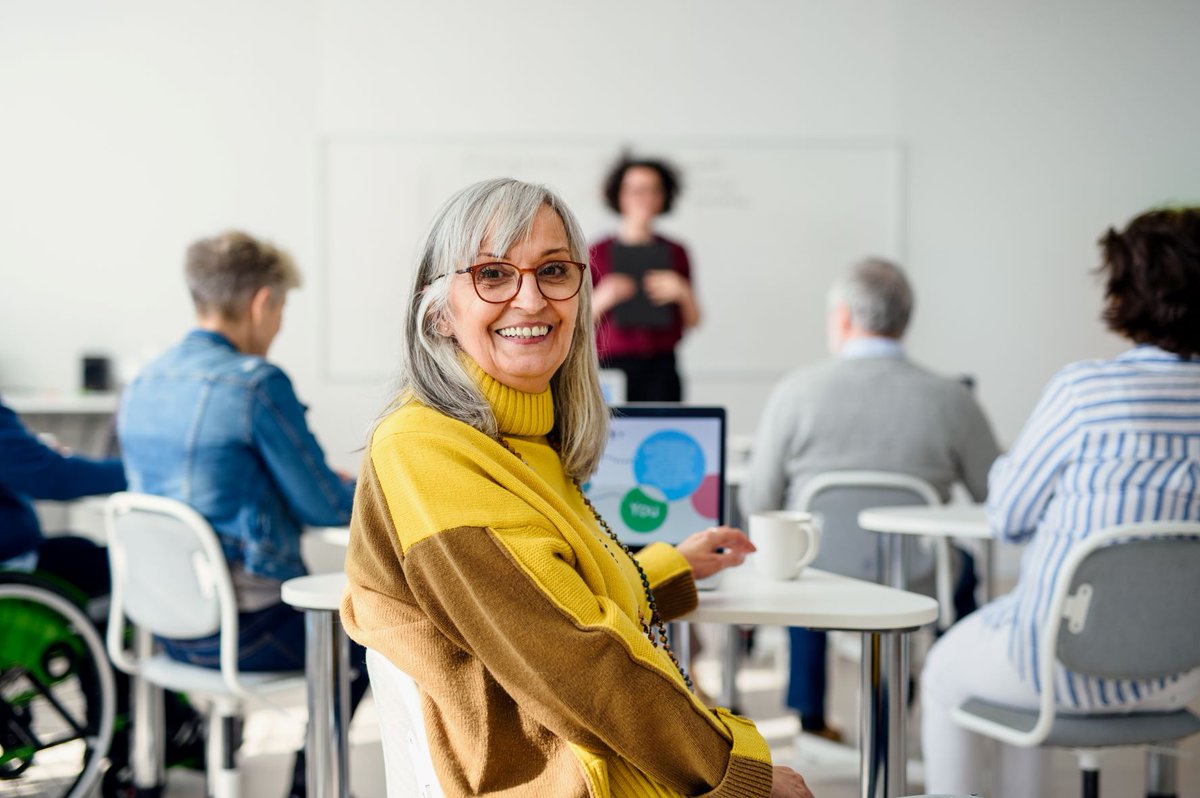 BCCommunityEdu's tweet photo. TELOS Community Connects! Please join us on main campus to connect with the community of active seniors at Bellevue College and get info about what classes are offered for this fall. Let us know you're coming: https://t.co/5Nbpa7OGHK https://t.co/8WBKuD8yYe