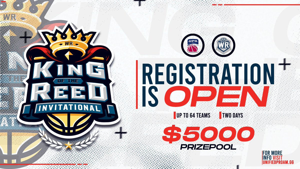 King of the Reed registration is OPEN! Limted spots available. Registration closes Friday 8/18. More: 

🎮 PS5 Exclusive
💰 $5,000 prize pool  
📅 August 26th &amp; 27th

➡️ unifiedproam.gg/community/prod…