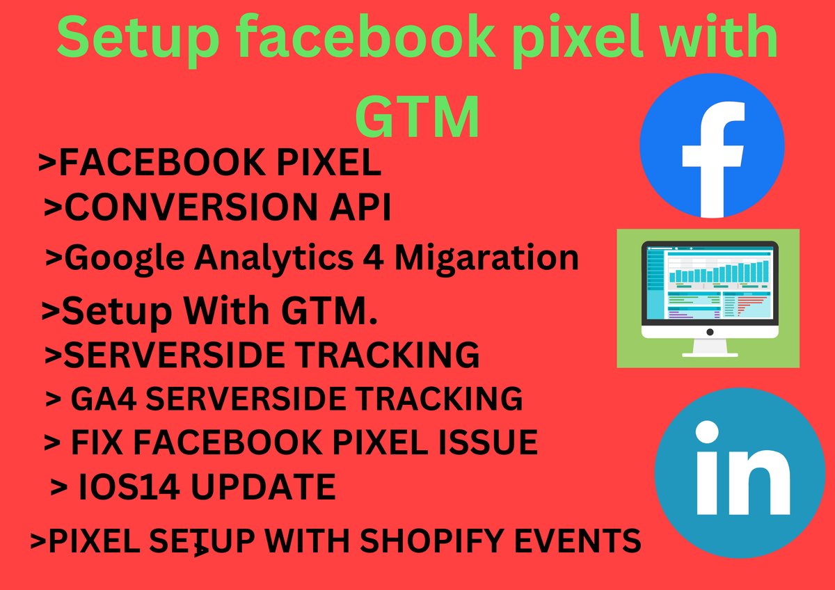 a_shafin's tweet photo. @BarackObama I will setup facebook pixel utm google analytics 4 conversion API with GTM https://t.co/gGOwY3ZvbQ… https://t.co/DIdOKo0yiS