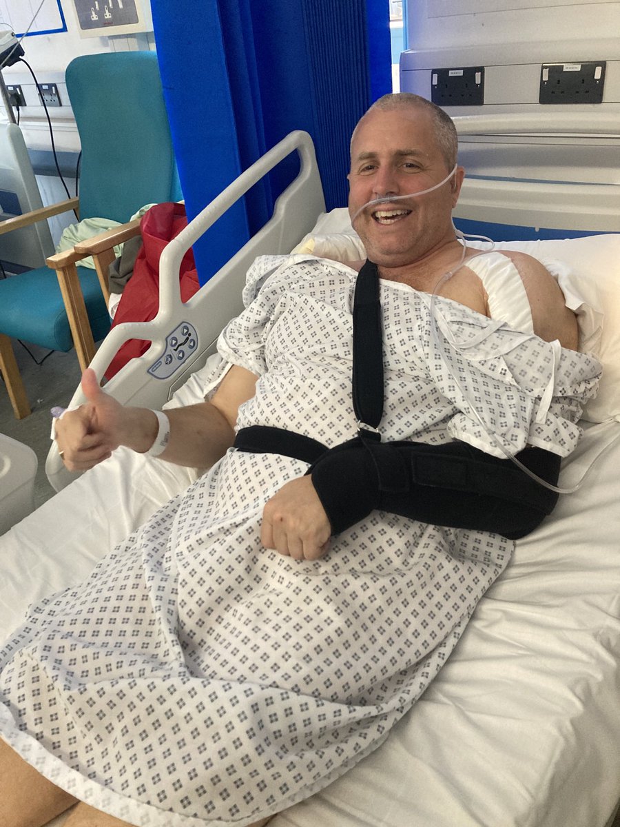 Mathos78's tweet image. On the mend second day of the holiday and i have broken my collarbone and top of my arm. Keep smiling 🙂

UPDATE Matt has a spiral fracture of his left humerus ￼and a dislocated shoulder had surgery yesterday to put screws and metal work in.