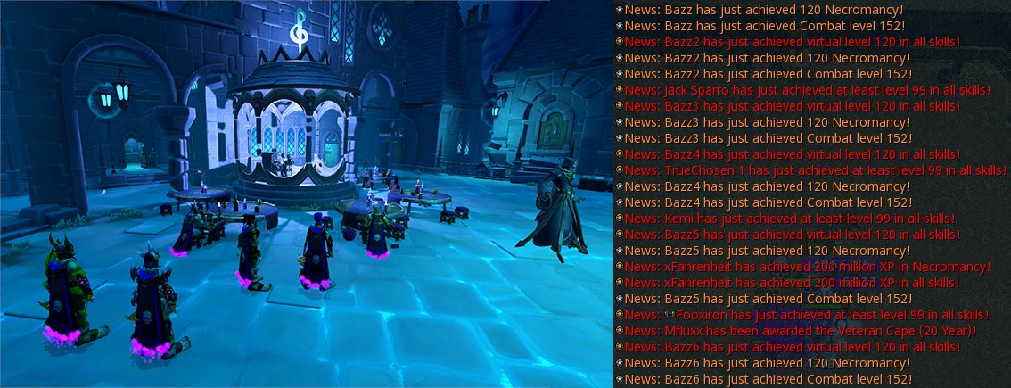 Bazz_Army's tweet photo. 120 Necromancy / 120 All on Bazz1-6!!!@@@@@@@@

Onwards to maxing out XP on 6 accounts for the second time!

Also reached the 42B+ total XP milestone https://t.co/SdjVcLmZ4b