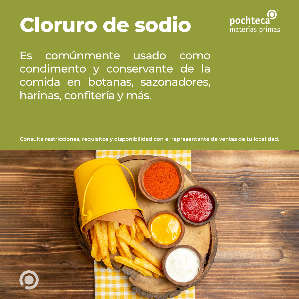 corp_pochteca's tweet photo. El cloruro de sodio es un componente de la sal comestible, es comúnmente usada como condimento y conservante de la comida. Encuéntralo en presentaciones de 22.68 kg en tienda en línea: https://t.co/29wPqmezOG https://t.co/BQyyCdUecK