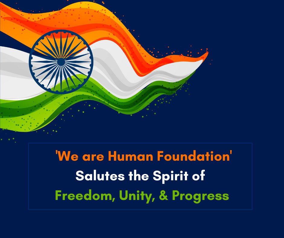 WeAreHumanNGO's tweet photo. 🇮🇳 On this glorious day, we celebrate the spirit that unites us all – our Independence Day. 
Let's cherish the values of unity, freedom, and diversity that make our nation shine bright. 
Together, we envision an India where every heart beats with pride. Happy #IndependenceDay! 🇮🇳 https://t.co/mJqMxvb1zE