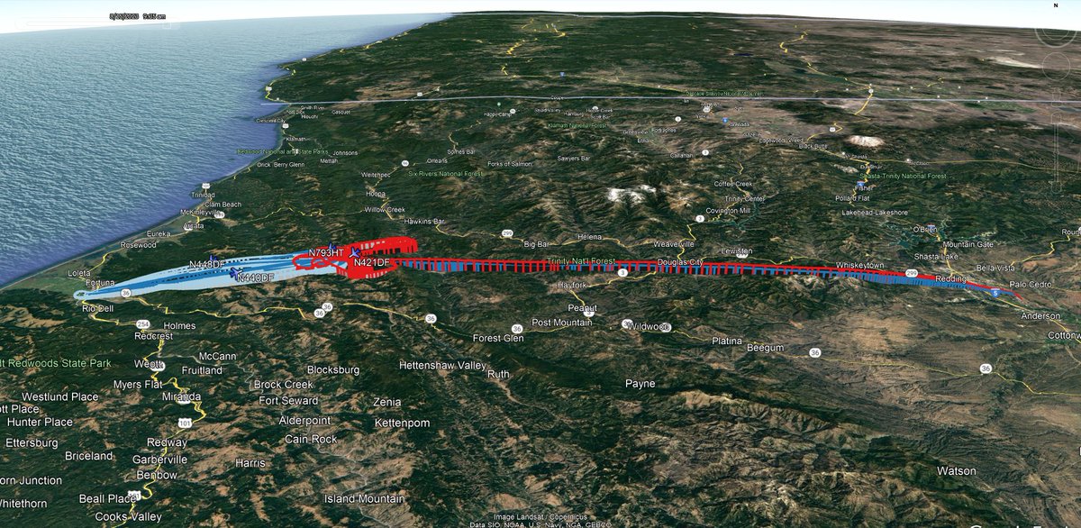 fire_feeds's tweet photo. New wildfire: Firefighting aircraft fighting the 3+ acres #PilotFire in #Bridgeville #HumboldtCounty #CA
This incident is composed of three fires:
- Quarter-acre, moderate rate of spread.
- Half-acre, moderate rate of spread.
- Three acres with a slow rate of spread. No structures threatened.
https://t.co/wploA7ebIn
Humboldt County Law, Fire and EMS - Eureka and North
https://t.co/PvVrDeho8Q
Humboldt County Law, Fire and EMS - Eureka and South
https://t.co/bgBI9ra9qG
#CalFire
#A240 #N421DF Air Tactical Aircraft
#T95 #N448DF Type III Airtanker
#T96 #N440DF Type III Airtanker
#USLeaseCo
#793HT #N793HT Type I Heavy Lift Helitanker
πΊπΈπ₯