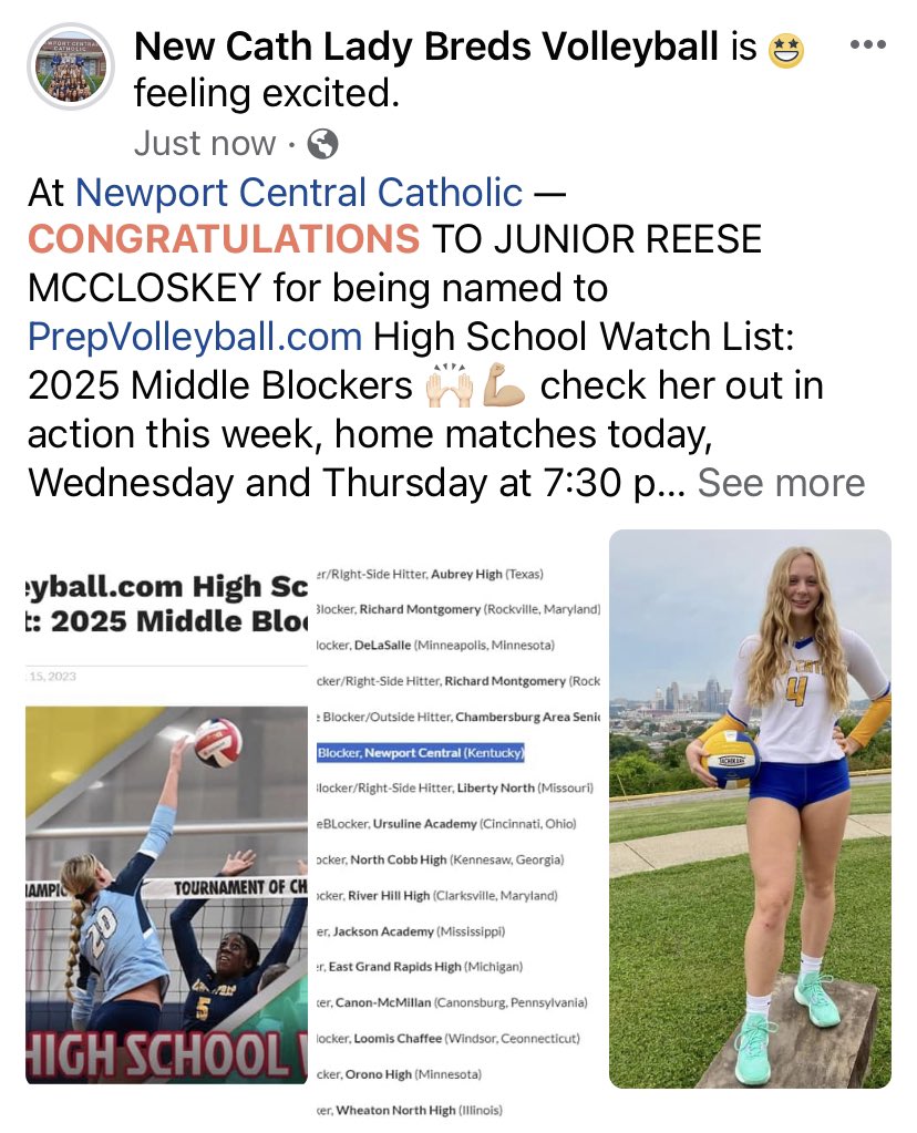 ncchsvolleyball's tweet photo. Season opener TONIGHT on the HILL v Dixie, freshman 5:30, JV 6:30, varsity 7:30 big things ahead for @reesemccloskey @KoriReckers and the Lady Breds Volleyball teams this year! #WeBelieve #defendthehill 
💙💛🐴 @NewCathBreds @NewCathAthletic https://t.co/3aSd8yInME