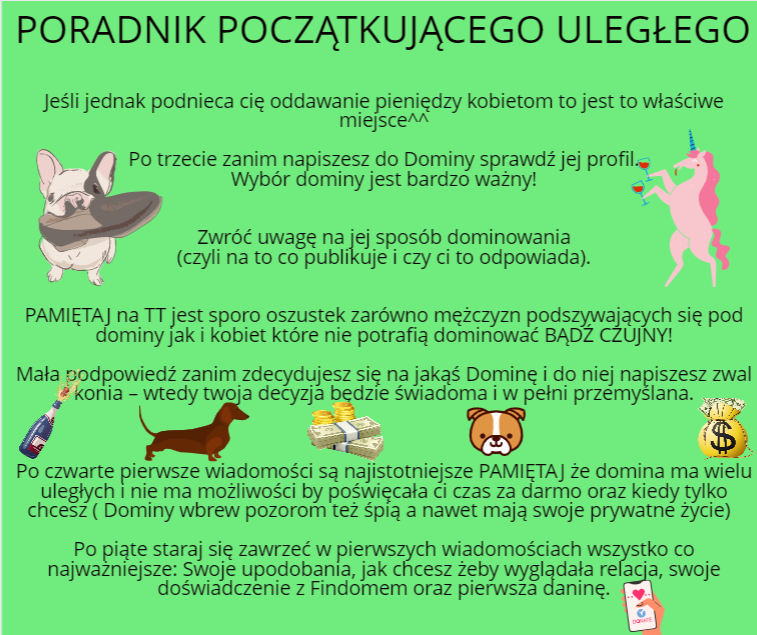 Recenzent_Domin's tweet photo. (WAŻNE Proszę o RT dla zasięgów)
PORADNIK DLA POCZĄTKUJĄCEGO ULEGŁEGO
Więc zainteresowałeś się Findomem?
Super czeka cię fascynująca przygoda!
Jednak zanim zaczniesz proszę zapoznaj się z tym krótkim poradnikiem on na pewno ci pomoże^^

Poradnik dla Uległych od Uległych
#FINDOM https://t.co/pmNcesctC6
