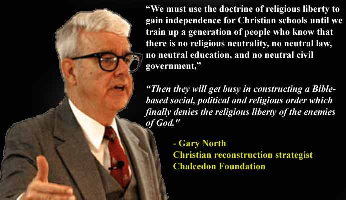RR_LizardKing's tweet photo. @mentack @BrantBingamon Reminder: the NCSA - and other evangelical organizations - gladly embrace Dominionism, which could charitably be considered Christian Salafism.

Here are some glowing quotes from those who helped create that particular school of thought. https://t.co/0CBG0pJxcg