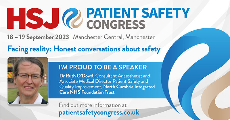 Delighted to be co-presenting session “compassionate engagement with patients, family and staff” at PSC next month. Essential to get this right if we are to really  deliver systems learning and safer, more compassionate patient centred care. <a href="/ClinicalHF/">CHFG</a> <a href="/HSJptsafety/">Patient Safety Congress & Awards</a> <a href="/NCICNHS/">North Cumbria Integrated Care NHS Foundation Trust</a>