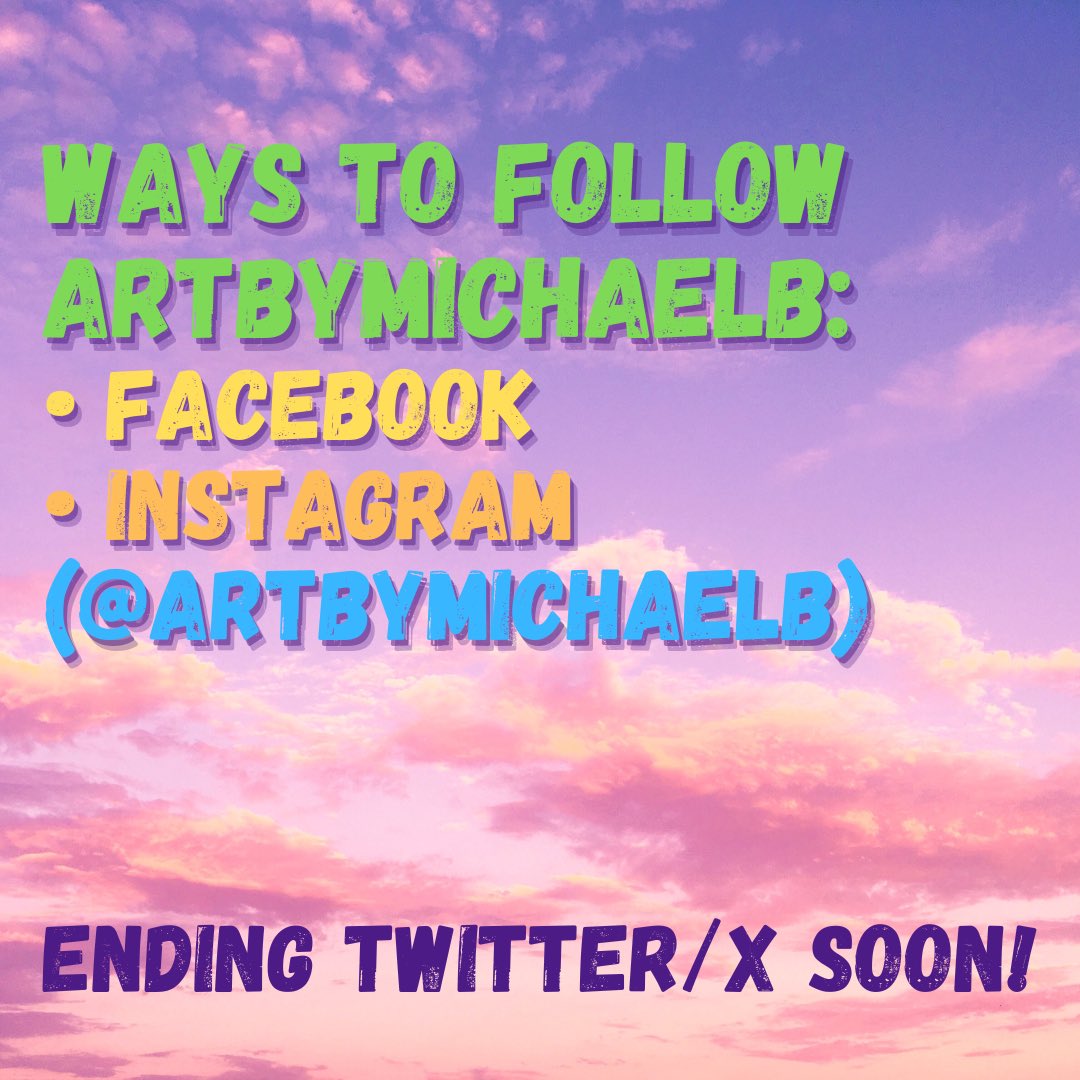 artbymichaelb's tweet photo. Due to the increasing weirdness/politicizing/limitations of Twitter/X, I will no longer be posting updates to this platform. Please follow me on Facebook or Instagram for all updates going forward. Thanks! (Links below.) https://t.co/dJIg95HeyH