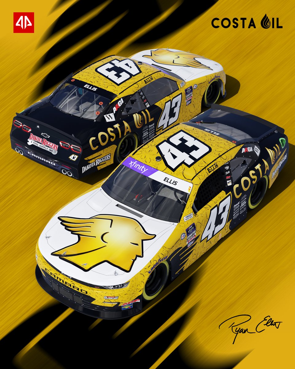 Thankful for @CostaOils, @DakotaRiggers, and Willenaway Bed and Breakfast for their support at @WGI this Saturday! Excited to race Watkins Glen for the first time since 2016. We've still got some space available on the No.43 Chevy if anyone is interested 👀. @TeamAlphaPrime |…