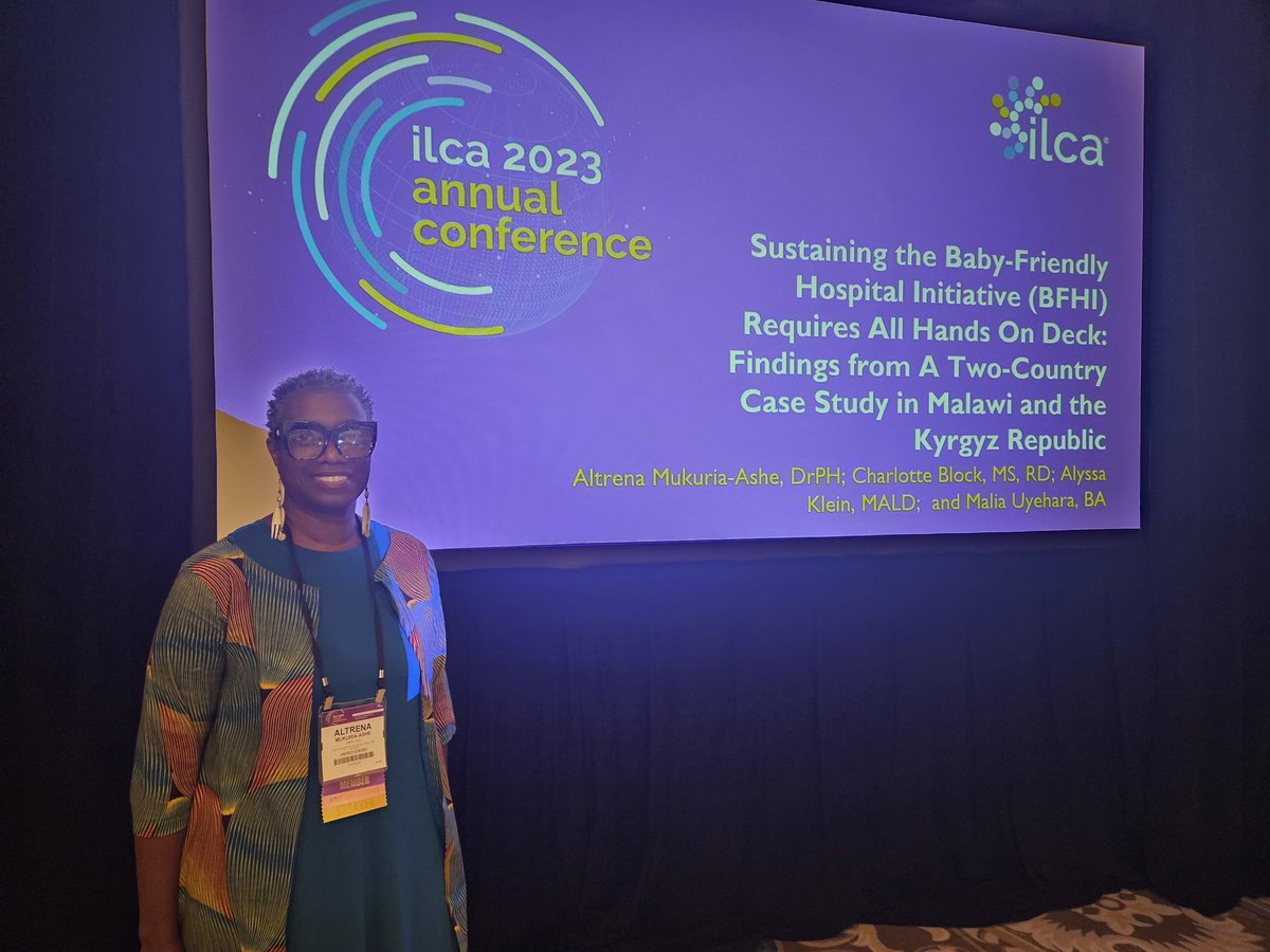 a_mukuria's tweet photo. Just completed presentation on Sustaining #BFHI requires all hands on deck not just Health System in @Kyrgyzstan &amp; @Malawi. #ilca2023. #Breastfeeding support needs overall policy, leadership, training, funding, M&amp;E, incentives, advocacy, assessments and TA to scaleup and sustain. https://t.co/emnrt96euy