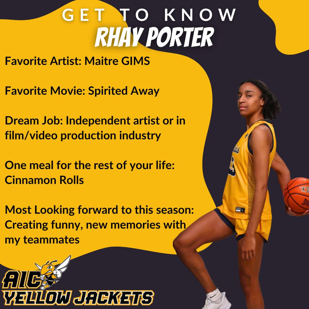 AICWBB's tweet photo. Get to know incoming Transfer Junior, Rhay‼️😎👏🐝

Position: Forward
Height: 6’1
Hometown: Scotia, NY
Previous School: Canisius University https://t.co/b6UPGGmSjj