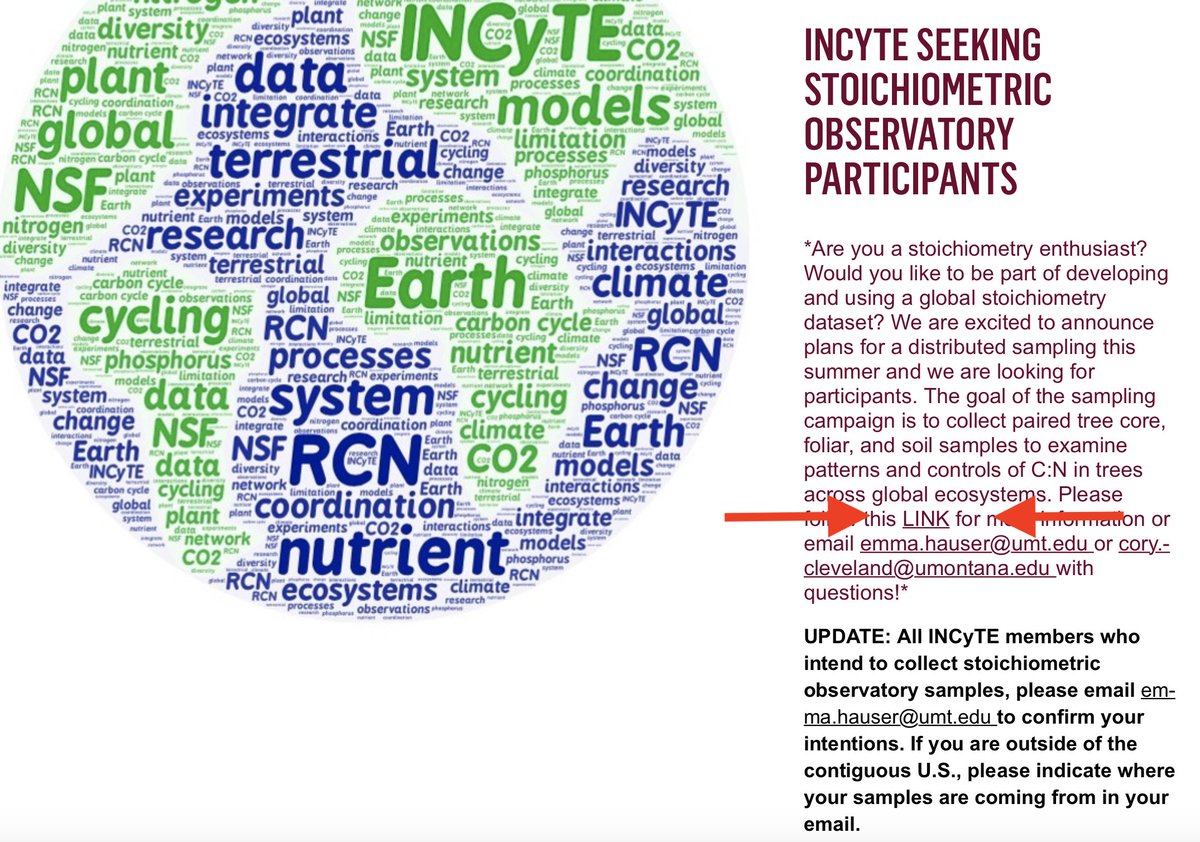 Summer is wrapping up but there's still time to participate in INCyTE’s stoichiometric observatory sampling! You won’t want to miss this unique opportunity to be part of a global project. For more details follow the link on the INCyTE website: umt.edu/incyte/.