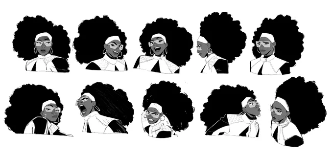 Jessica Drew expression design I did for #AcrossTheSpiderVerse 