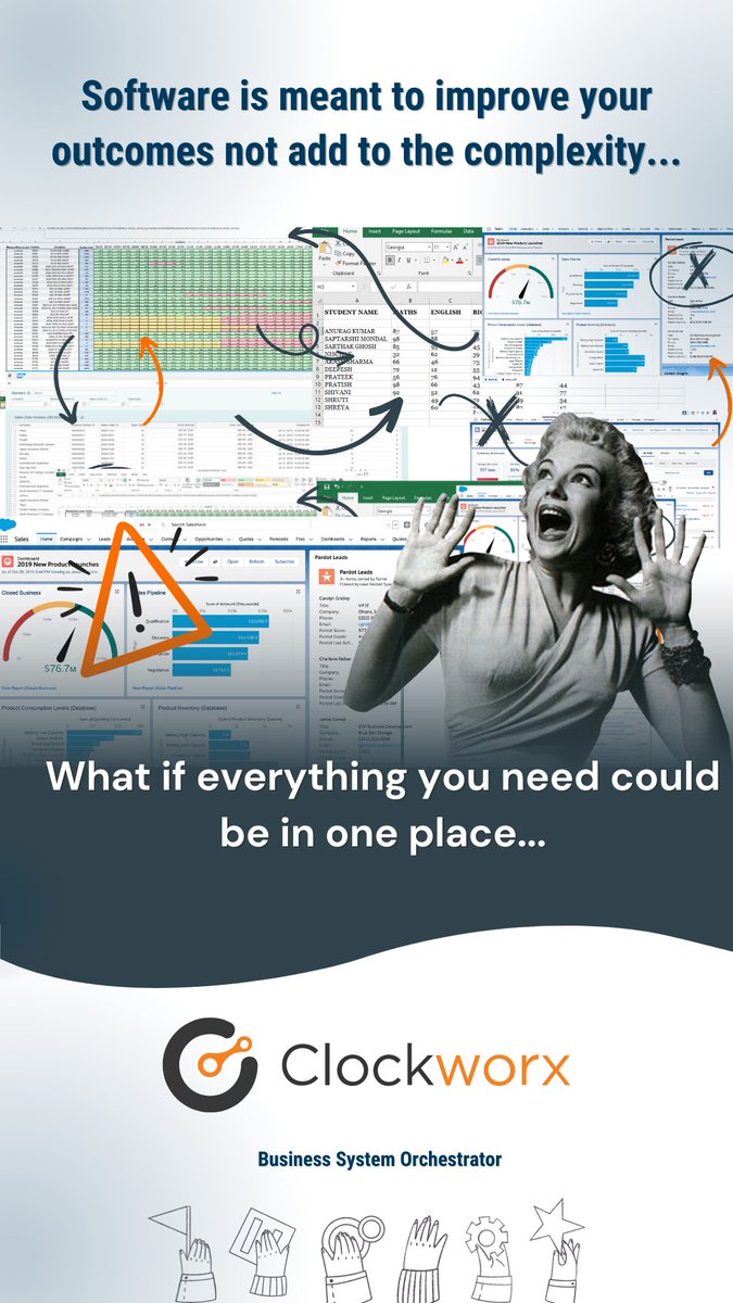 Why change if it works? But, how does it work?

Your investments are meant to improve your outcomes, not make them your nightmare... Let's chat about how we can optimize all your applications by gathering them in one place.

#cwxsolutions #orchestration #integration  #emo2023