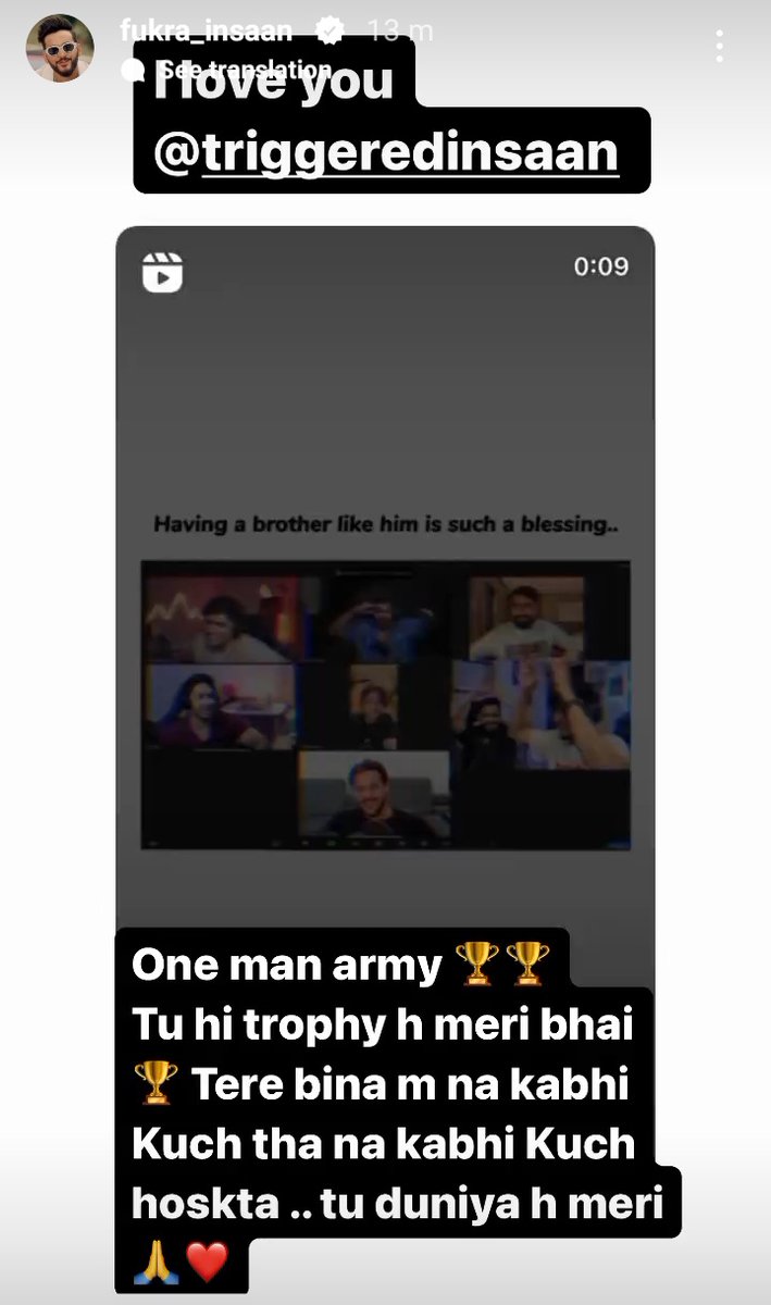 nisxtherapy's tweet photo. Just this abhishek story made me so emotional frr such a pure and strong bond they share with eachother may God bless their bond always indeed nischay is the best brother and a beautiful human being one could ever have @TriggeredInsaan @FukraInsaan bohut Sara piyaar ❤️ https://t.co/qrvqWWJfg1