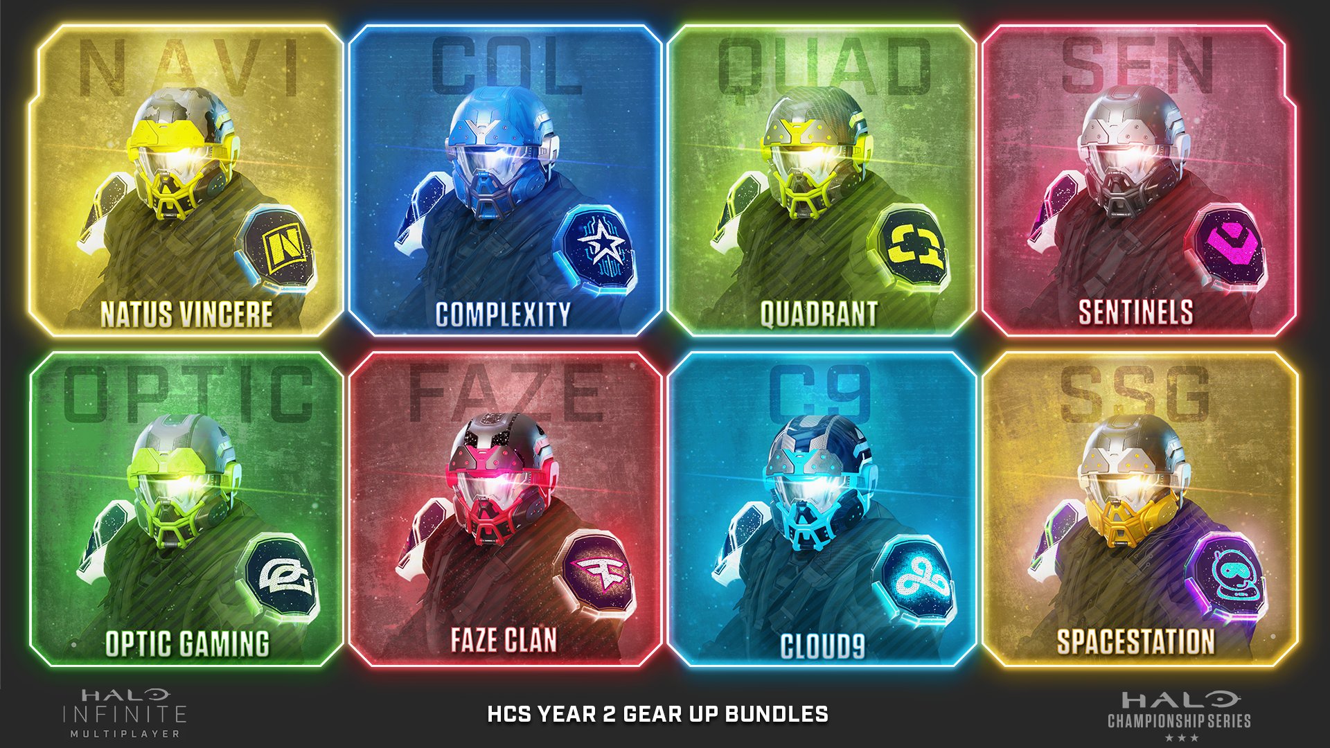 Halo Infinite HCS Year Two Partnered Team Bundles